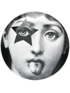 Fornasetti T&v Ceramic Wall Plate In White