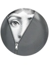 Fornasetti T&v Ceramic Wall Plate In Black