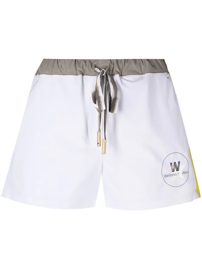 Lorena Antoniazzi Side-stripe Track Shorts In White