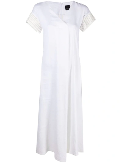 Lorena Antoniazzi Wrap Back Midi Dress In White