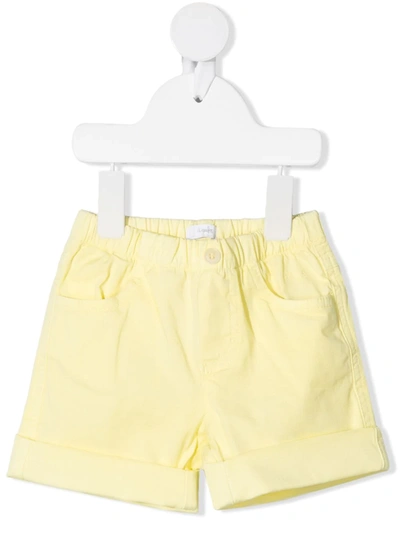 Il Gufo Babies' Elasticated Waistband Shorts In 黄色