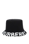 BURBERRY GRAFFITI LOGO BUCKET HAT,11755255