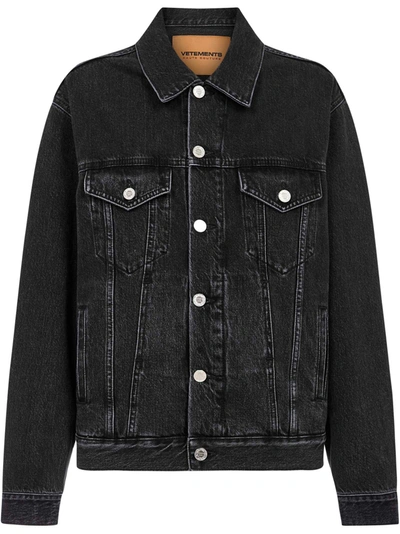 Vetements Cotton Jacket In Black