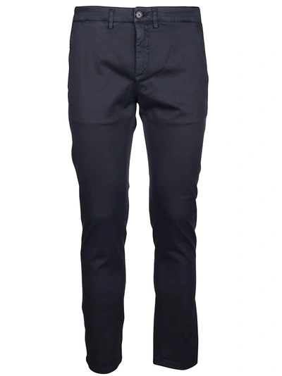 Department 5 Cropped Straight Leg Chinos In Blue