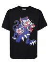 KENZO T-SHIRT SEASONAL LOGO LOOSE,FB55TS0714SJ 99 NOIR