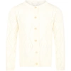 GUCCI IVORY CARDIGAN FOR GIRL WITH DOUBLE GG,642840 XKBQ0 9011