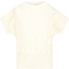 GUCCI IVORY SWEATER FOR GIRL WITH DOUBLE GG,11754482