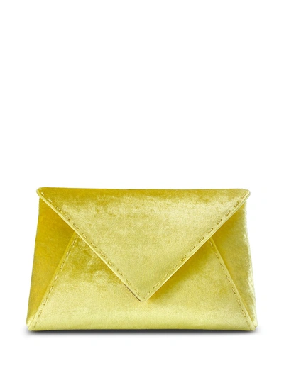 Tyler Ellis Small Lee Pouchet Clutch Bag In Yellow