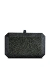 Tyler Ellis Medium Perry Glitter Medley Acrylic Clutch Bag In Black