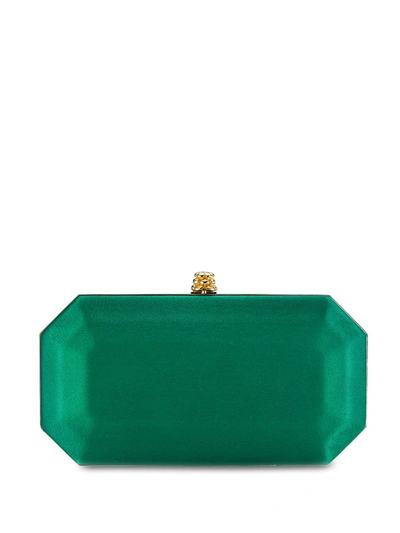 Tyler Ellis Small Perry Clutch Bag In Green