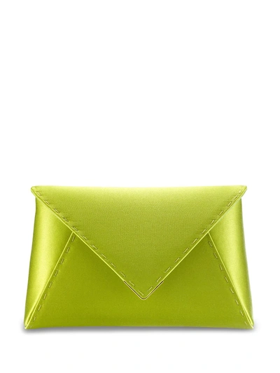 Tyler Ellis Small Lee Pouchet Clutch Bag In Green