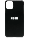 Msgm Logo-print Iphone 11 Pro Case In Black