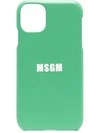 Msgm Logo-print Iphone 11 Pro Case In Green