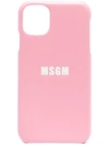 Msgm Logo-print Iphone 11 Pro Case In Pink