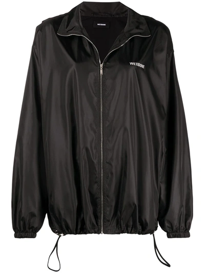 We11 Done Zipped Hooded Jacket In Black