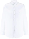 Etro Embroidered-logo Long-sleeved Shirt In White