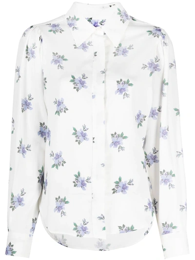 Isabel Marant Bedrissa Floral-print Shirt In White