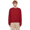 MAISON MARGIELA RED LOGO SWEATSHIRT