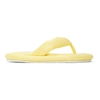 MM6 MAISON MARGIELA YELLOW FAUX-LEATHER PADDED SANDALS