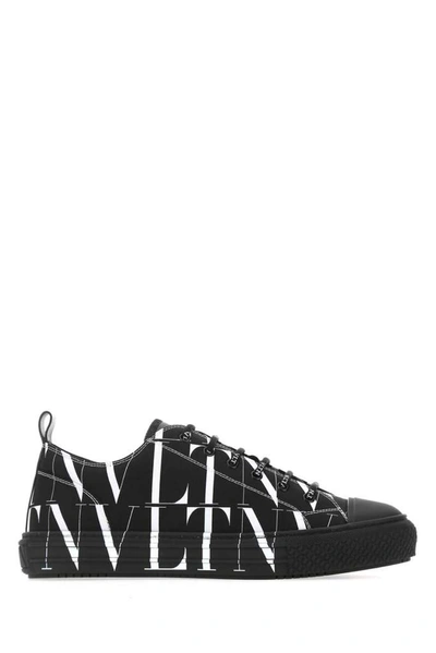 Valentino Garavani Black Canvas Vltn Times Giggies Sneakers