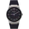 FERRAGAMO NAVY & SILVER SAPPHIRE WATCH