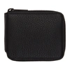 Maison Margiela Black Deerskin Zip-around Wallet In H1669 Black