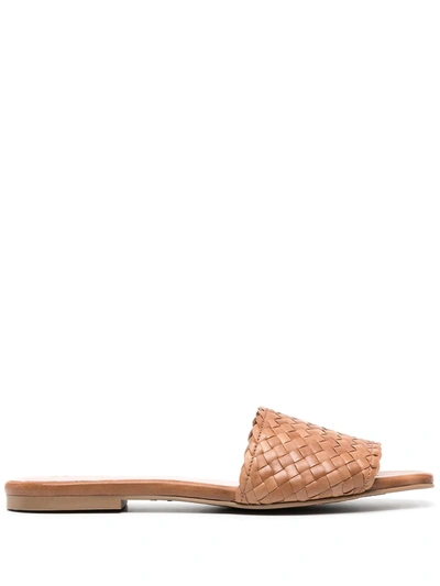 Pretty Ballerinas Isla Woven Sandals In Neutrals
