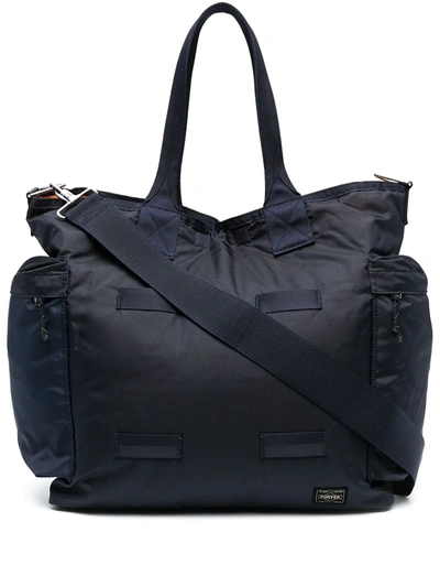Porter-yoshida & Co Force 2 Way Tote Bag In Blue