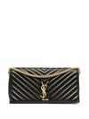 Saint Laurent Kate 99 Ysl Quilted Leather Flap Shoulder Bag In Black