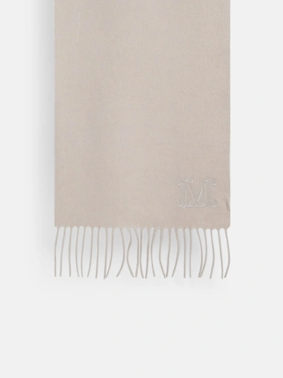 Max Mara Beige Wsdalia Scarf In White