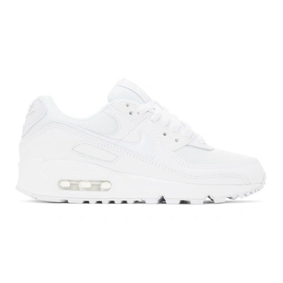 Nike White Air Max 90 Premium Trainers