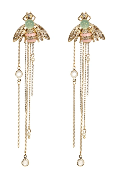 Eye Candy Los Angeles Posh Honeybee Statement Earrings In Multicolored