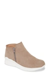 Naot Zodiac Suede Zip Sneaker In Stone Nubuck