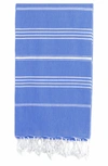 Linum Home 'lucky' Turkish Pestemal Towel In Royal Blue