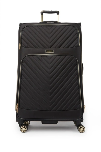 Kenneth Cole Chelsea Chevron Quilt Expandable 8-wheel Luggage In Black