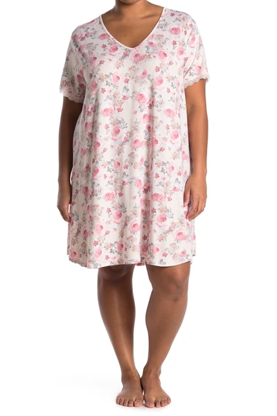 Flora By Flora Nikrooz Short Sleeve Night Gown In Pink