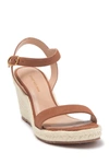 Stuart Weitzman Teddi Espadrille Suede Wedge Sandal In Cappuccino