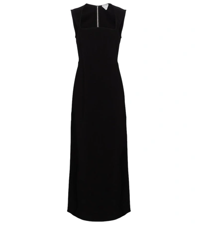 Bottega Veneta Corset-panel Maxi Dress In Black