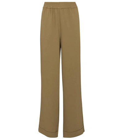 Proenza Schouler High-rise Straight Pants In Green