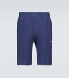 Phipps Shorts With Monogram Embroidery In Blue