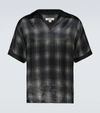 Phipps Check-print Cupro Polo Shirt In Black