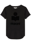 Isabel Marant Étoile Isabel Marant Etoile Black Linen Zewel T-shirt In Black