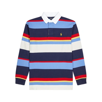 Polo Ralph Lauren Striped Cotton Rugby Shirt In Multicoloured