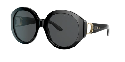 Polo Ralph Lauren Ralph Lauren Woman Sunglass Rl8188q In Dark Grey