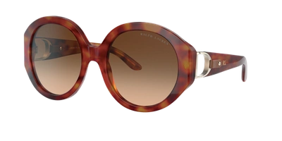 Polo Ralph Lauren Ralph Lauren Woman Sunglass Rl8188q In Gradient Brown