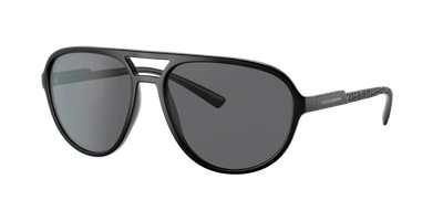 Dolce & Gabbana Men's Polarized Sunglasses, Dg6150 60 In Dark Grey Polar