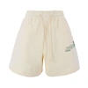 Msgm Organic Cotton Sweat Shorts In White