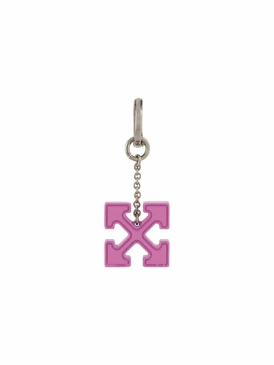 Off-white Women's Fuchsia Metal Earrings