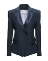 Hebe Studio Suit Jackets In Dark Blue