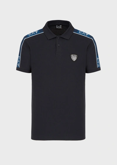 Emporio Armani Polo Shirts - Item 12496841 In Navy Blue
